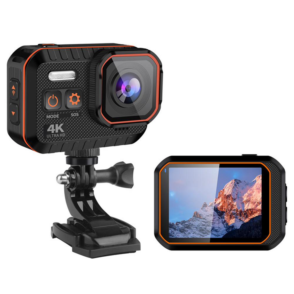 2021 4K WiFi 2.0 inch Dual Screen waterproof mini Hidden Nightshot Action Camera Wifi Waterproof Sport Video Camera