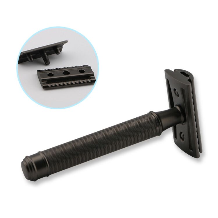 excellent quality zero waste heavy brass handle classic 3 parts double edge safety razor