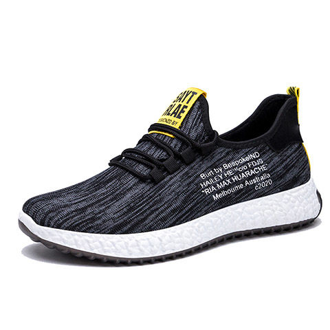 Летняя мужская модная удобная спортивная обувь flyknit, мужские кроссовки, повседневная обувь для бега на толстой подошве