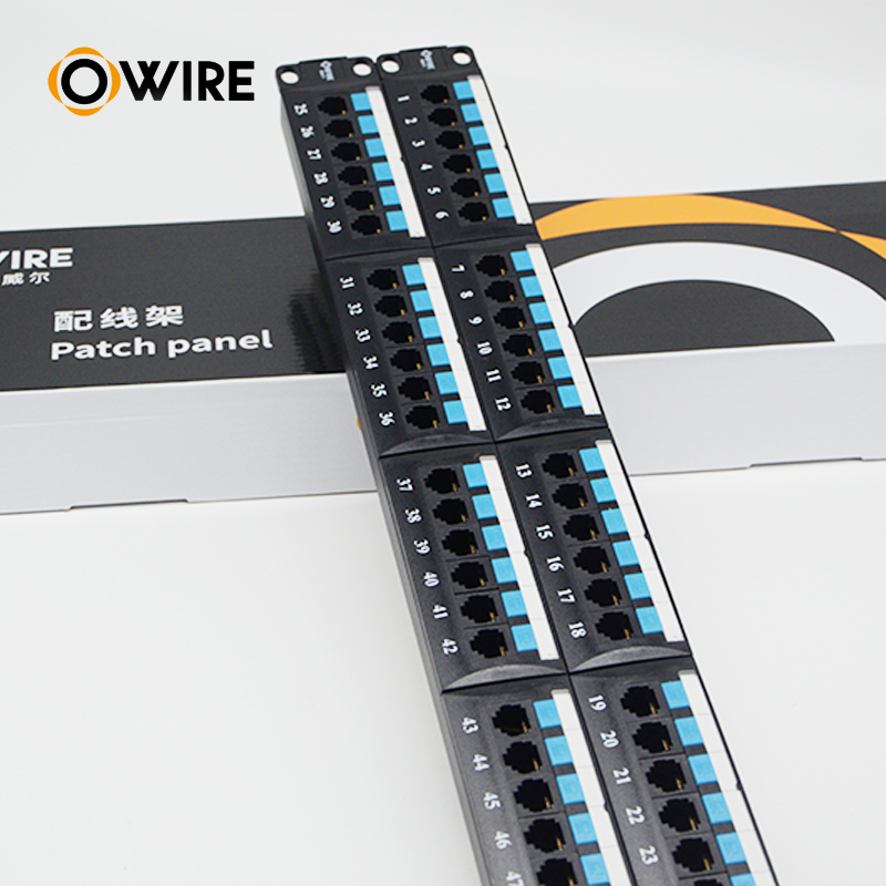 12 Портовое настенный ящик UTP Cat5e Cat6 патч-панели 10 "1U, крона или поверхностного монтажа коммутационная панель