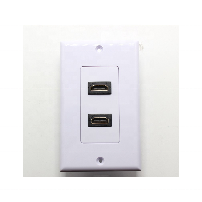 Лицевая панель hdmi, 1 порт, двойной порт, настенная пластина в американском стиле с ушной лицевой пластиной hdmi