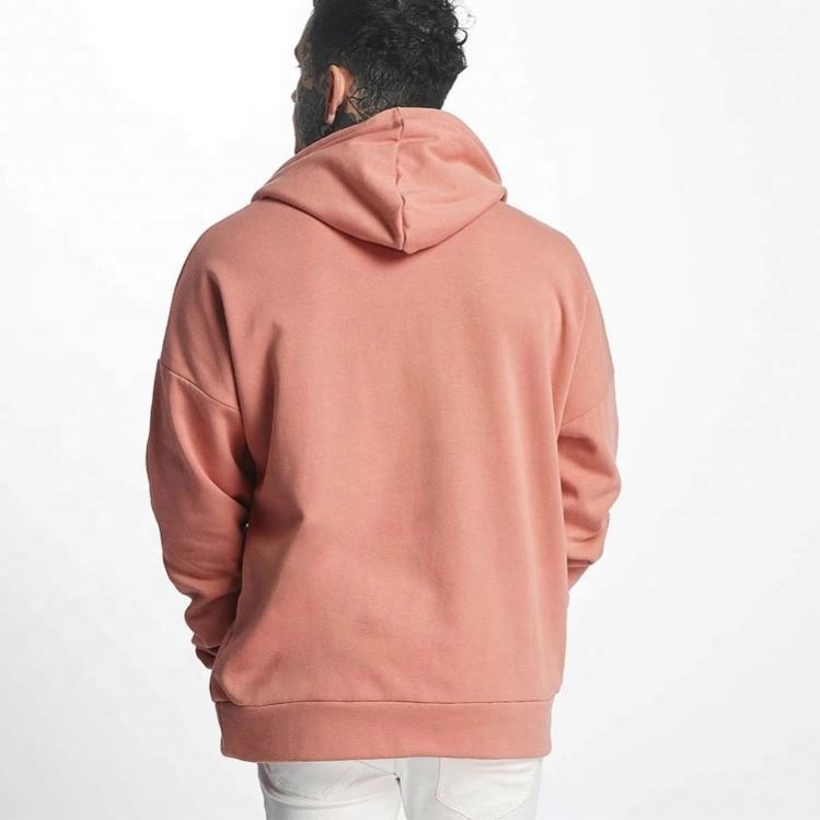 2020 Yatai Premium organic cotton fleece hoodie oversize drop shoulder plain pink unisex hoodies