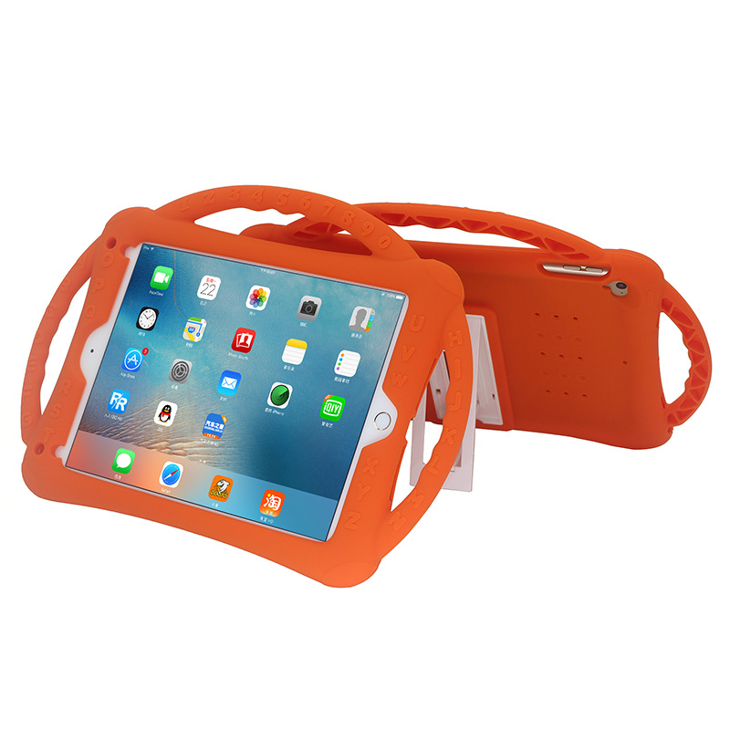 Мягкий силиконовый чехол для iPad Mini 1 2 3 4 5, чехлы для детей, противоударный чехол с ручкой и подставкой, Защитные чехлы для iPad Mini