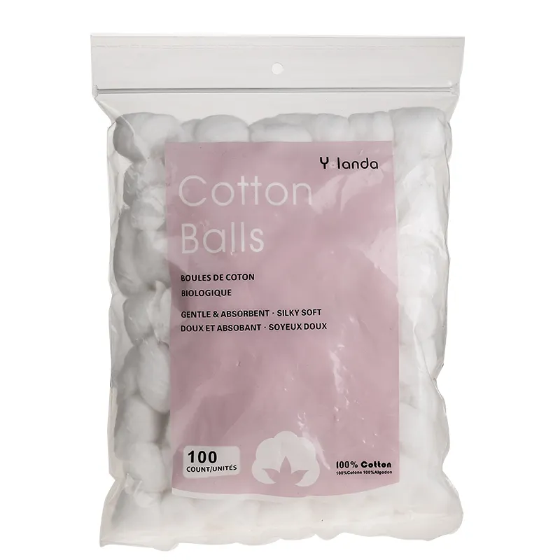 100 PCS White Cotton Balls for Makeup