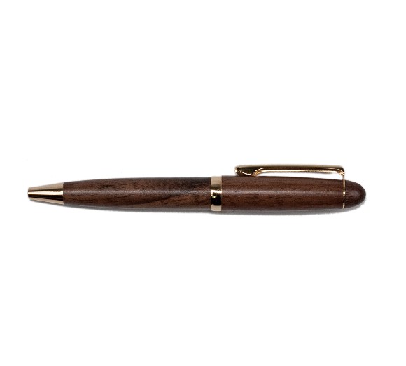 Wholesale Custom Logo OEM 0.5mm Black Ink Walnut Wooden Roller Pen For Gift