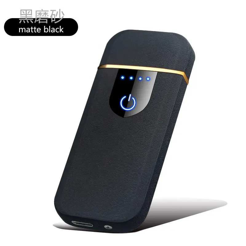 Зажигалка с подзарядкой от USB, беспламенная Электронная зажигалка ультра тонкий прикуривателя сенсорный индукции двухсторонняя зажигалка