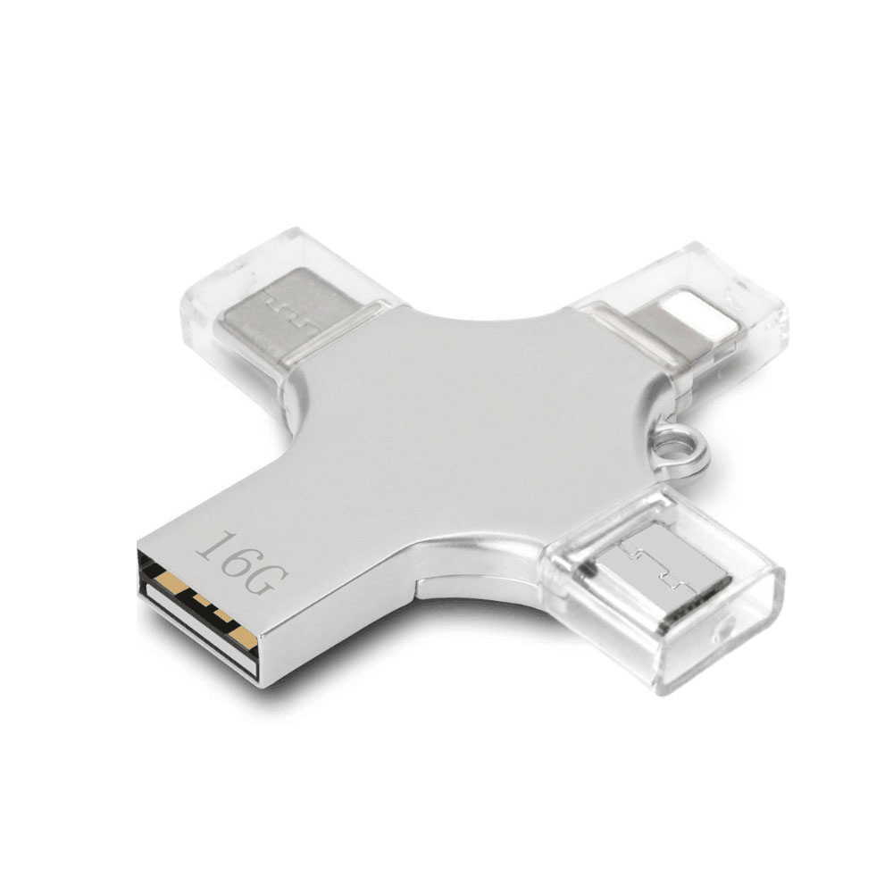 Уникальный OTG 4 в 1 USB флэш-накопитель Gitra, карта памяти для смартфона 16 Гб 128 ГБ