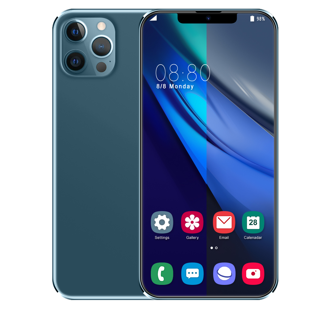 I12 Pro max 8 ГБ + 256 Гб Две Sim-карты сенсорный экран большая батарея мобильные телефоны Android Сотовые телефоны смартфоны