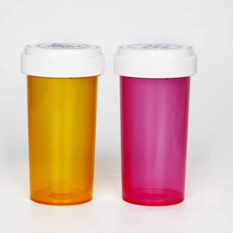 Prescription Pharmacy Vials with Safety Cap  20 Dram Amber