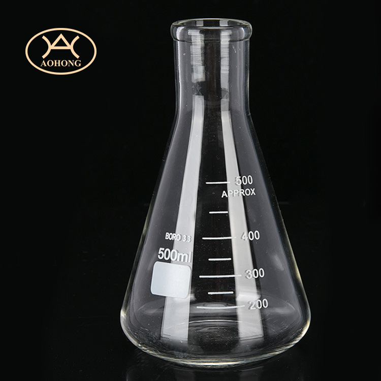 1000ml Lab Glass Erlenmeyer Flask Borosilicate Conical Flask
