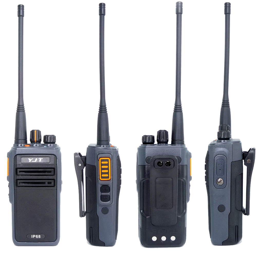 YJT W318 двухсторонняя Портативная радиостанция IP68 Walky Talky 10 Вт Профессиональная UHF двухсторонняя ручная радиостанция для безопасности и строительства