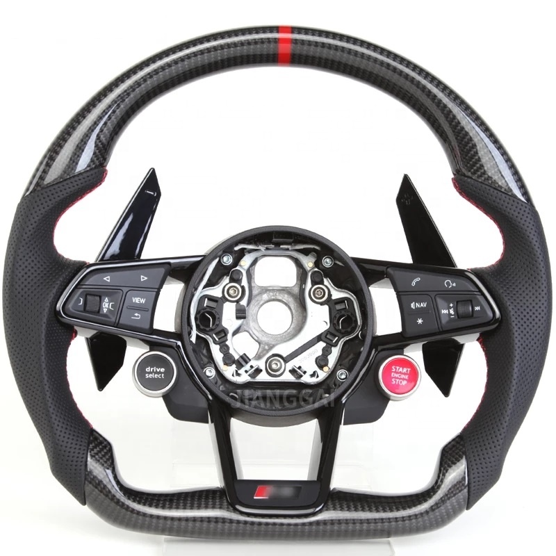 Steering wheel for Audi A3 A4 A5 A6 A7 A8 S3 S4 S5 S6 S7 S8 Q3 Q5 Q7 Q8 SQ5 SQ7 SQ8 RSQ5 RSQ7 RSQ8 RS3 RS4 RS5 RS6 RS7 R8