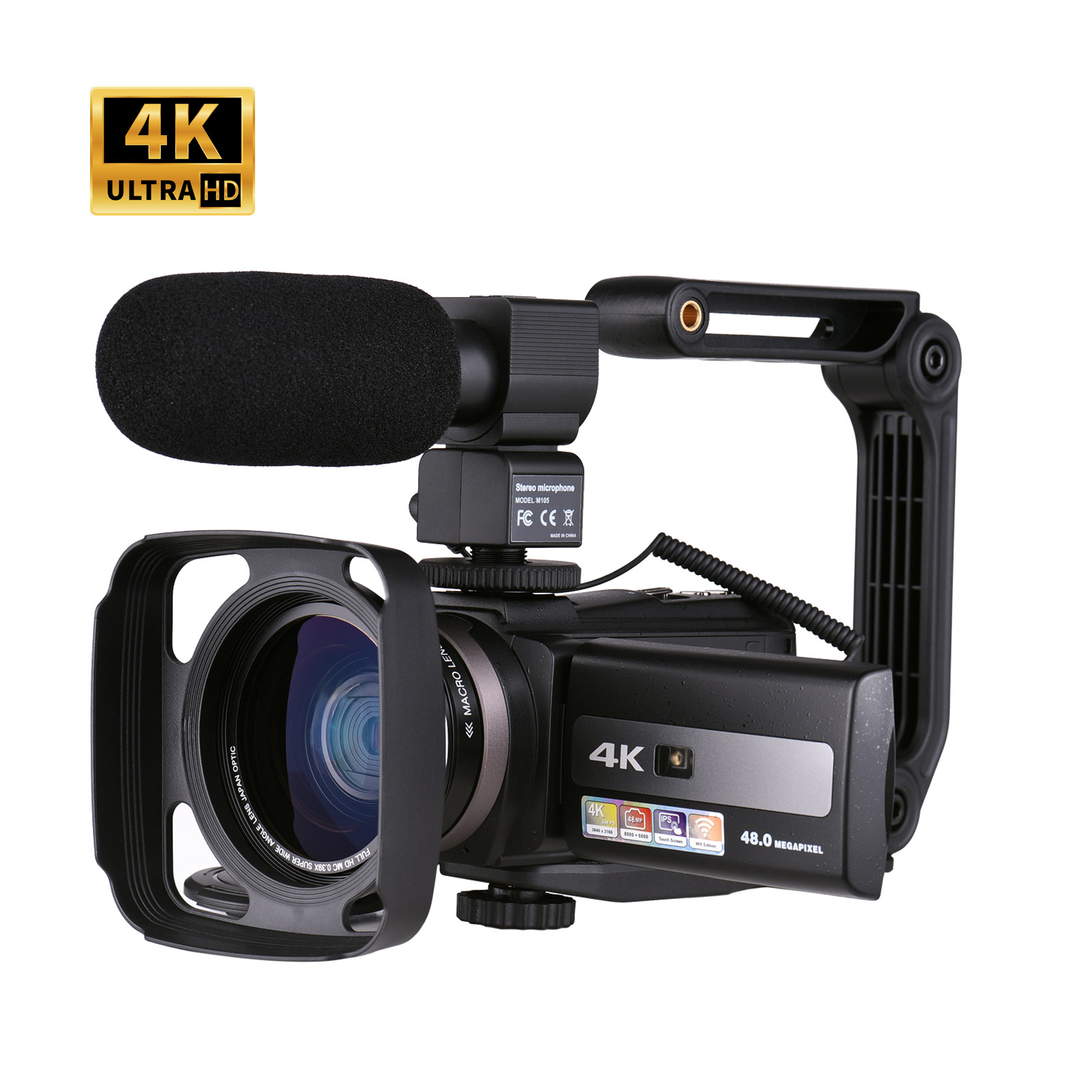 Наружная уличная 4K HD Wi-Fi 48MP Vlogging прямая трансляция профессиональная Конференц-видеокамера Цифровая видеокамера