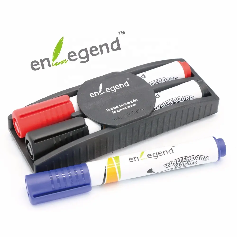 Dry eraser whiteboard magnetic eraser whiteboard marker holder with custom logo