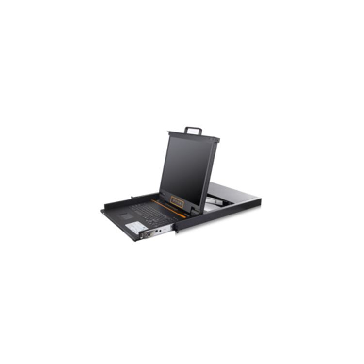 Jd1932 1U стойка с 8 портами ЖК KVM-переключатель-19 дюймов-Поддержка USB + DVI