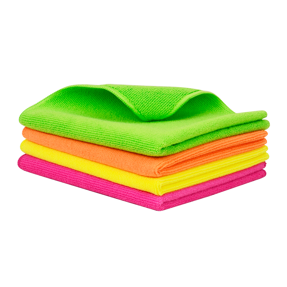 4PK 40*40 см полотенце из микрофибры для автомобиля 320GSM полотенце для чистки автомобиля сушильное полотенце для автомобиля