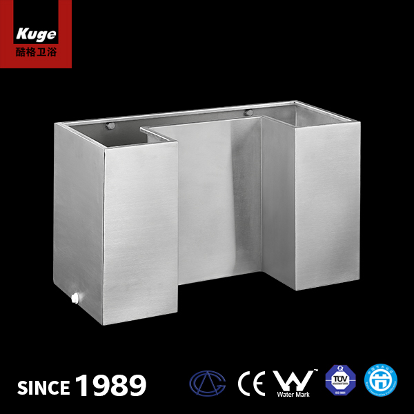 KUGE 70L ёмкость 2019 тюрьма антивандальные безопасности Нержавеющая Сталь Настенный Туалет бак двойной флеш с Установка болты
