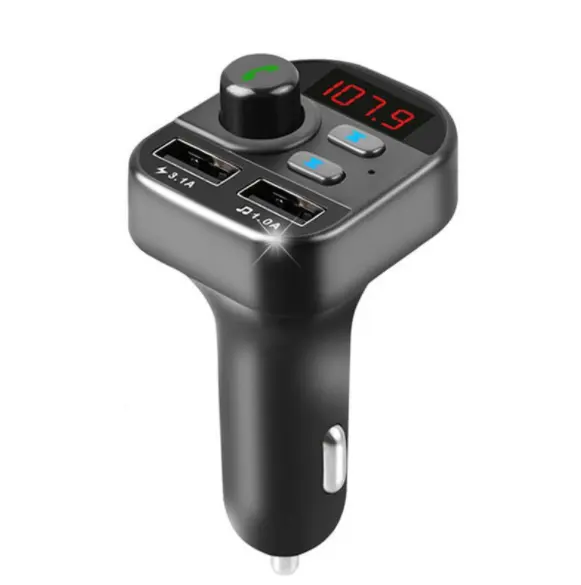 Оптовая продажа, 12 V/24 V с 2 портами (стандарт беспроводной bluetooth fm передатчик для автомобиля