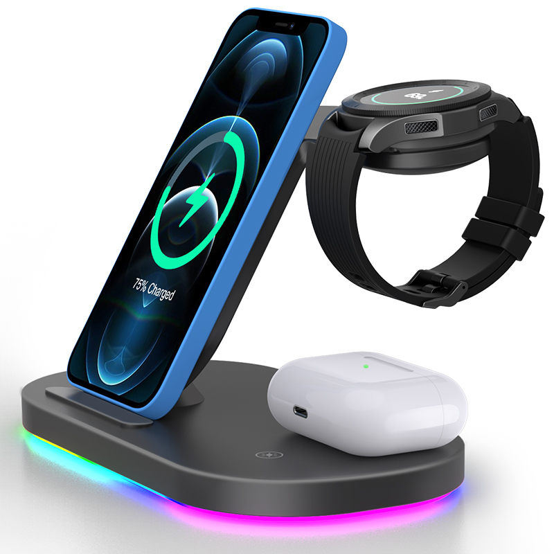 New Mobile phone Wireless Charger Desktop 3 in 1 Wireless Charger for Samsung Watch