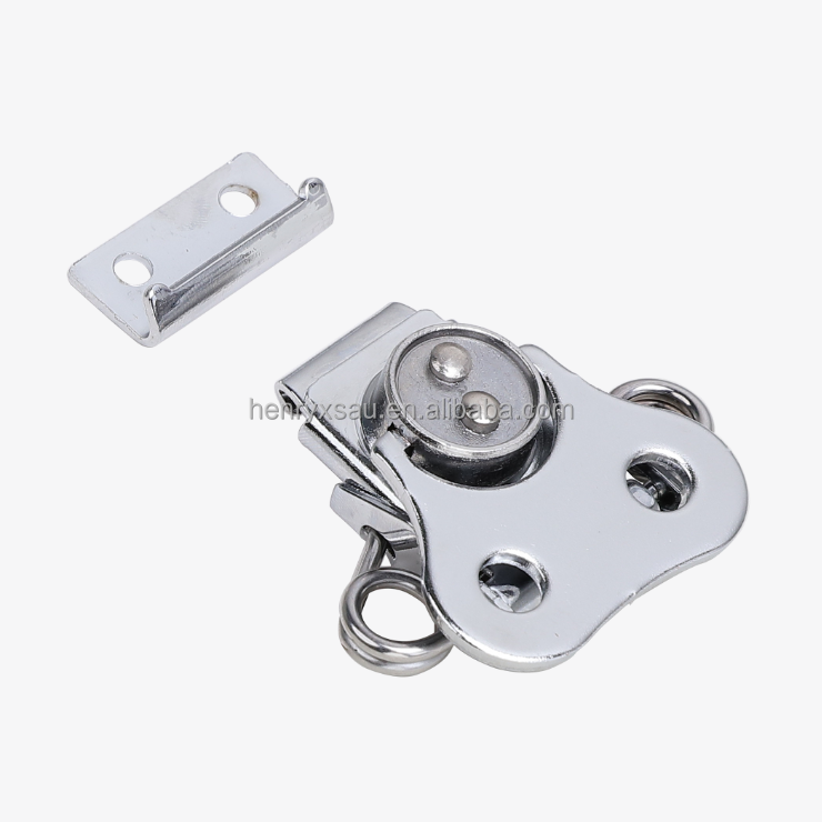 Butterfly metal sprung latch toggle chrome turn lock clasp for flight suit case hand bag lock box briefcase accessories hardware