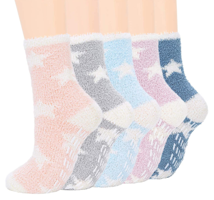 Trampoline socks Anti-Skid Silicone Gripper Low Cut Cushioned Socks for Yoga Pilates Sport Barre