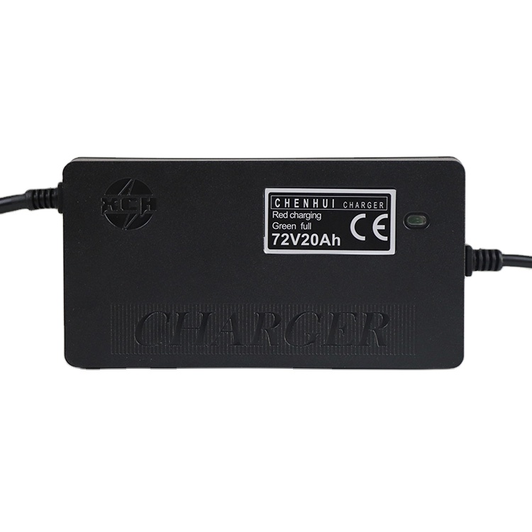 Lead-acid Battery Charger for Electric Bike Moped Motorcycle Can Be Customized Hot Sale 72v20ah ABS CE ROHS FCC SAA 12 Months