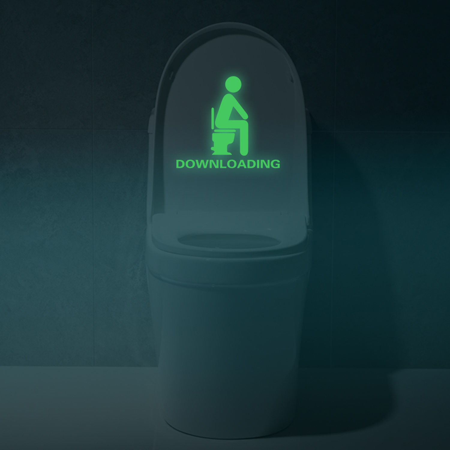 Наклейка на сиденье унитаза Funlife, съемная светящаяся в темноте наклейка на сиденье унитаза