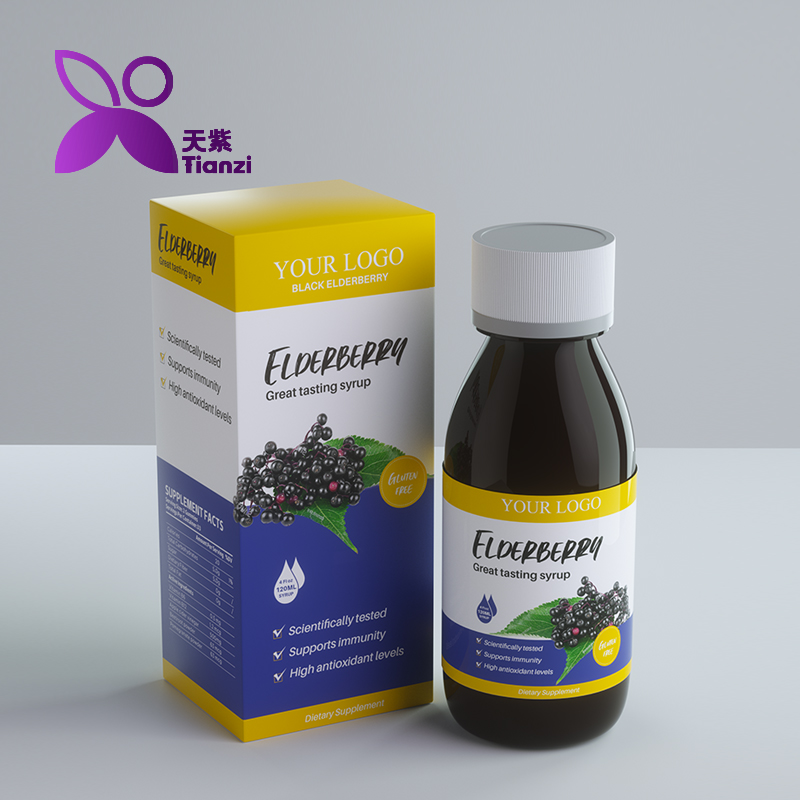 Оригинальная формула Black Elderberry с высоким уровнем антиоксиданта, сироп с экстрактом черной ягоды для иммунной поддержки, добавки для повышения иммунитета