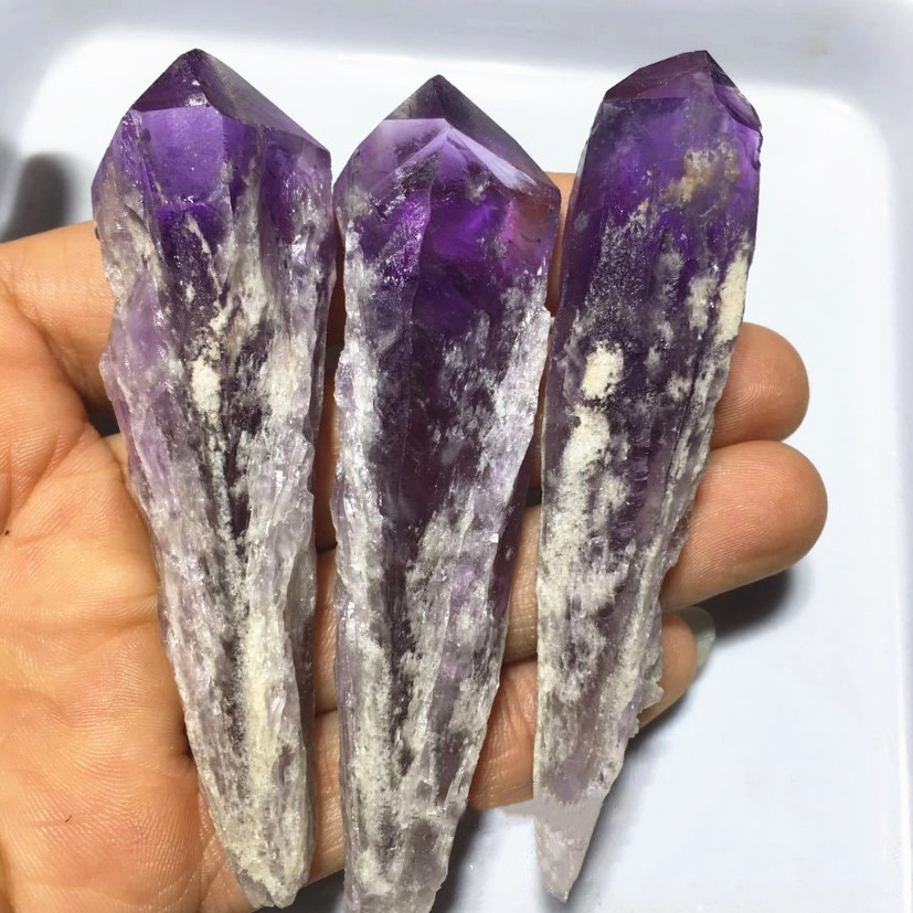 Wholesale high quality natural crystal specimen wand rough amethyst point