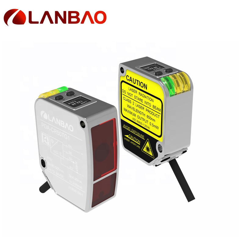 Lanbao 12-24v датчик расстояния обнаружения 85 мм лазерный датчик перемещения