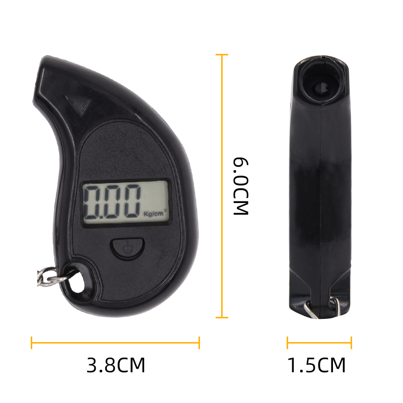 Цифровой манометр SFUTOOLS mini lcd,, измеритель давления в шинах с кольцом-брелком, с ЖК дисплеем, PSI