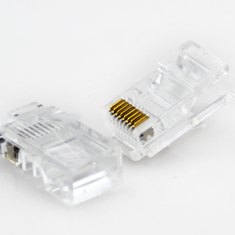 Модульный сетевой разъем VCOM CAT6 UTP FTP, 3u RJ45 Позолоченный разъем 8P8C, штекер RJ45, разъем Cat6