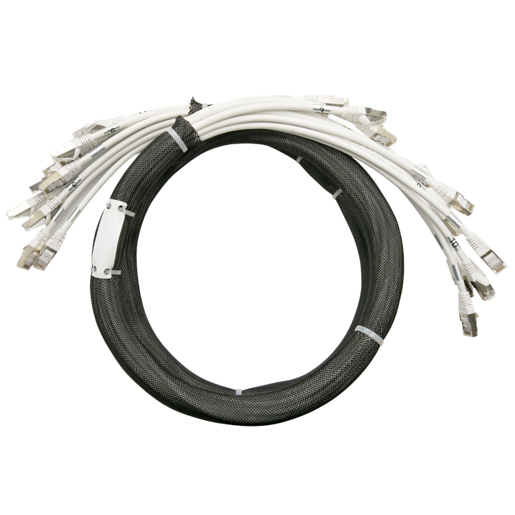 Предварительно завершенный 26AWG Cat.6a S/FTP Кабельный комплект RJ45 телекоммуникационный кабель