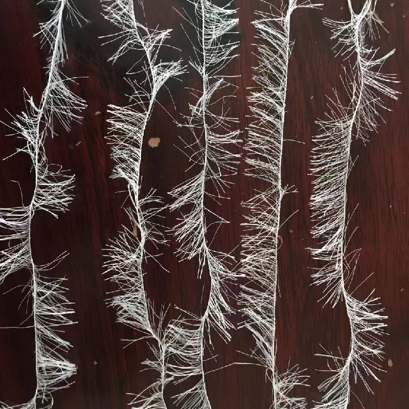 13NM 4cm Nylon Eyelash Feather Yarn FD White Imitate Mink Fancy Yarn For Sweaters
