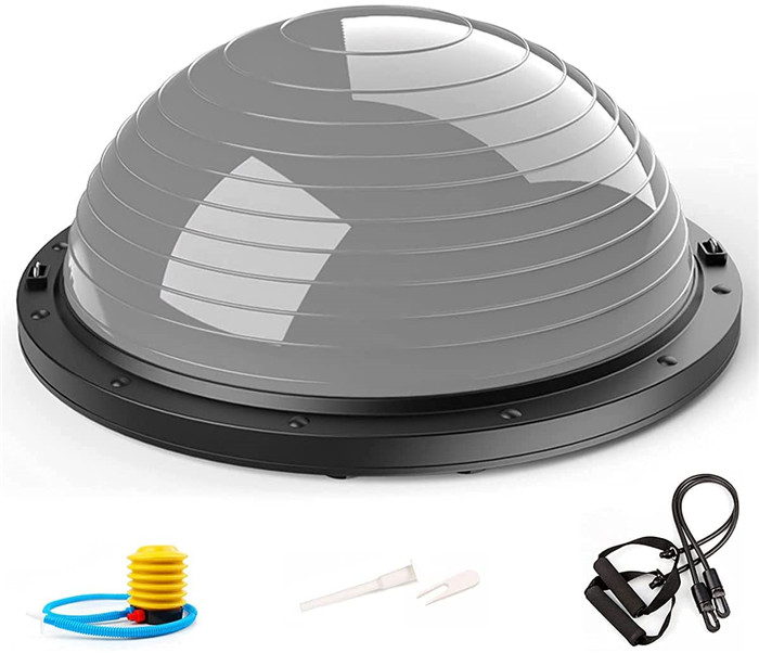 Core Workout Training half yoga balance Ball Trainer Half Yoga Exercise Ball with handles