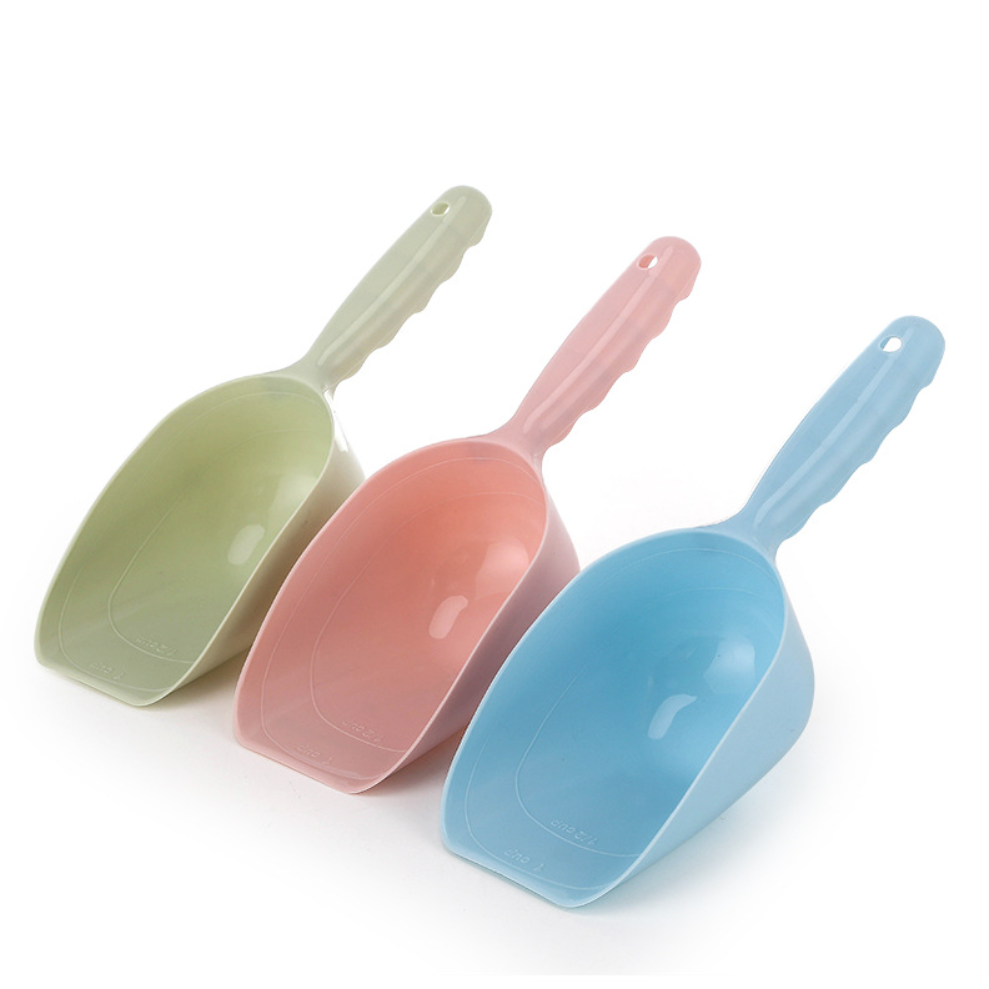 Plastic thickened large food grade pet food cat and dog food shovel ice cubes and rice shovel