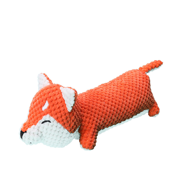 Cute Pet Dog Cat Corn Lint Stuffed Plush Toy Chew Interactive Squeaky Toy