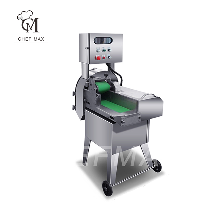 Commercial 1800W Custom Double Motor Automatic Vegetable Fruit Electric Rapid Fast Cutting Machine