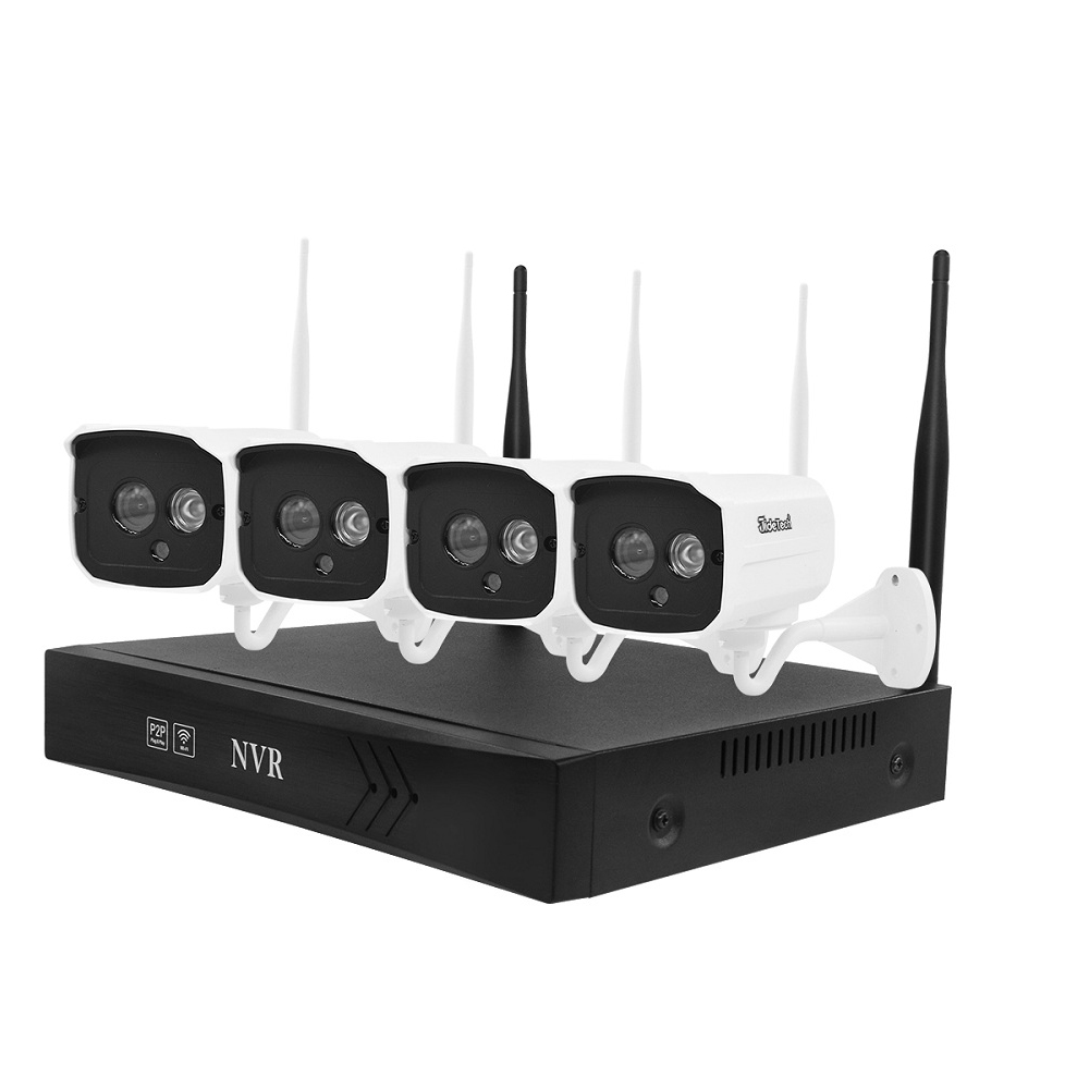 JideTech 2mp 8-канальный сетевой видеорегистратор наблюдения NVR Wi-Fi беспроводная камера видеонаблюдения комплект системы безопасности