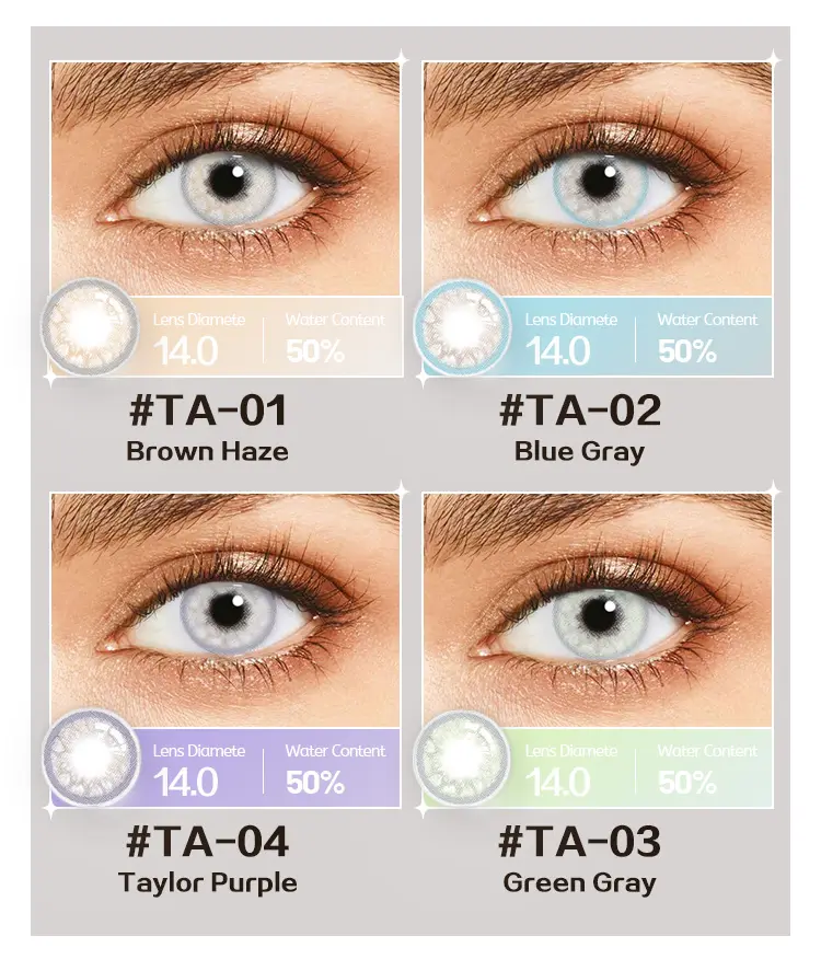 2022 fashionable eyewear accessory soft natural contact lens colored contact lenses wholesale
