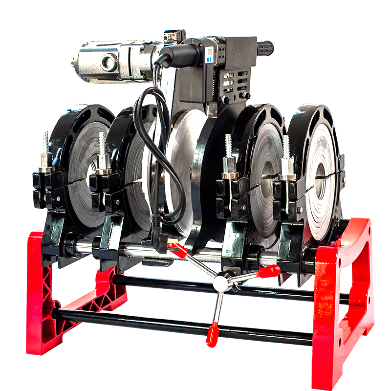 63-160mm Manual Hot Melt Hydraulic four Ring Docking Machine PE/ PPR/ PB/ PVDF Pipe Butt Welding Machine