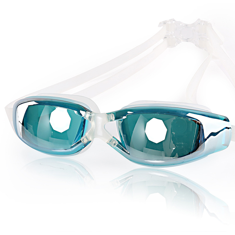 2021 Dropshipping High Quality Anti-fog Swimming Glasses HD Plating Adults Myopia Swimming Glasses Underwater Diving
