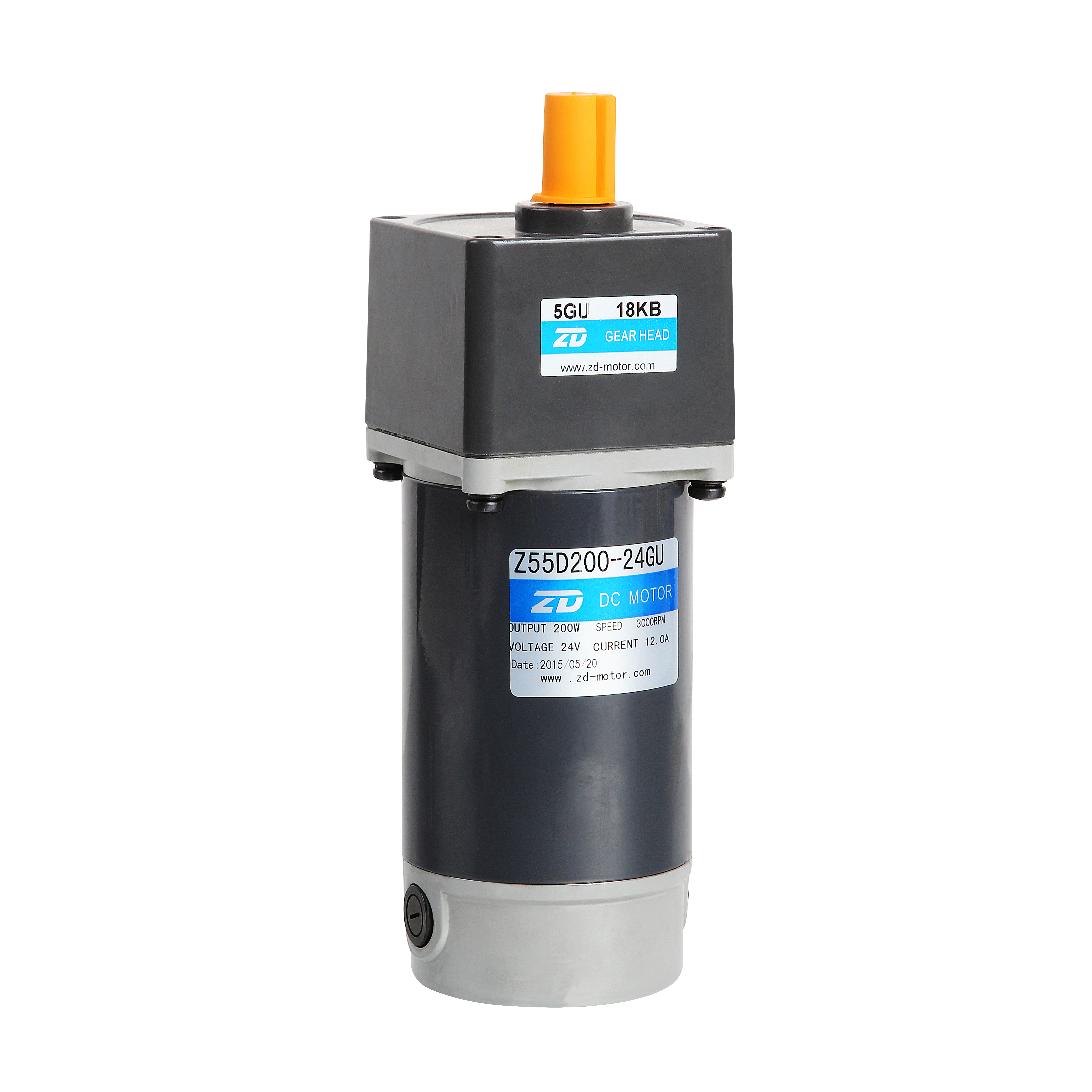 ZD двигатель с высоким крутящим моментом 80mm1 2V/24V 60W щетка dc мотор-редуктор, Передаточное отношение 60:1-200:1 для упаковочная машина