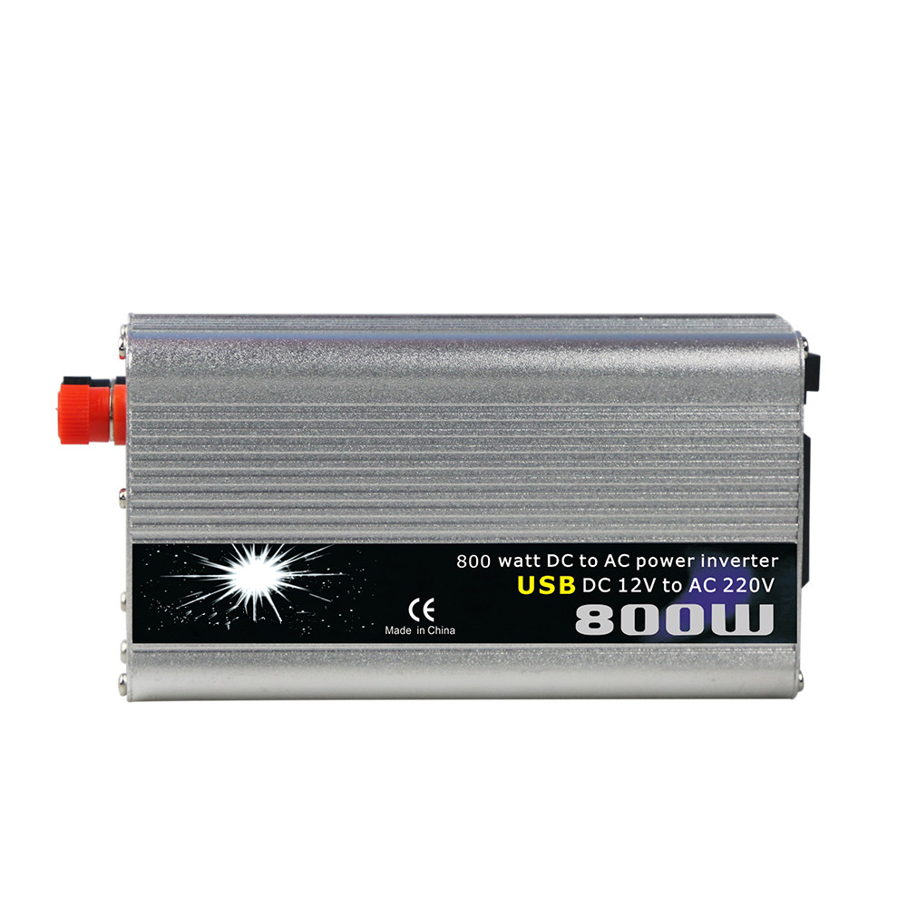 800W DC 12 to AC 220 Portable Car Charger Adapter Inverter Solar Energy System Modified Sine Wave Power Inverter