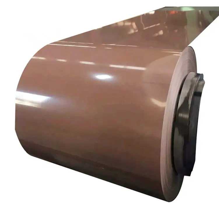 Zinc Coil Galvanized DX51D Zinc 30g 0.4mm 0.5mm Brown Color PPGI/PPGL Pre-painted Galvanized Steel Coil