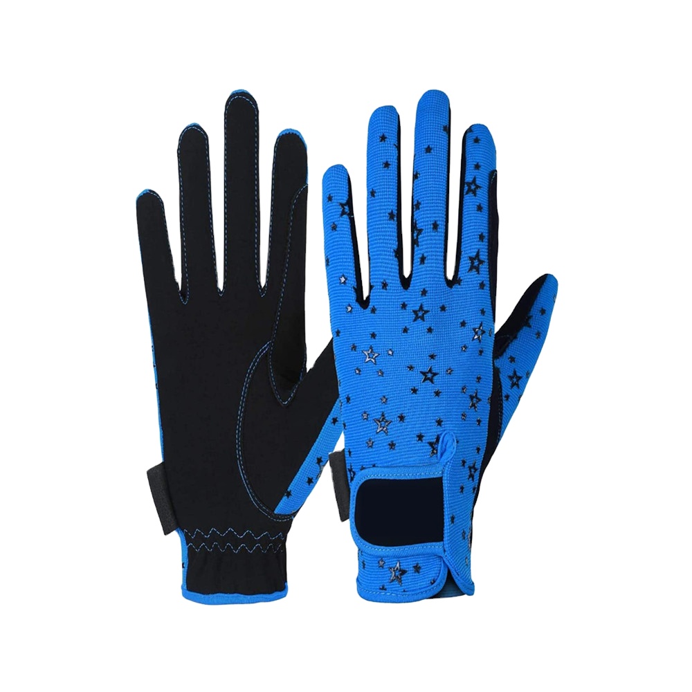 2021 New Fashion Customized Logo All Seasons Leather Horse Riding Gloves