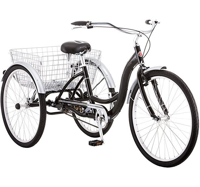 24 inch Electric Trike Fat Tire 3 Wheel Tricycle Adult Cargo Bike with Basket