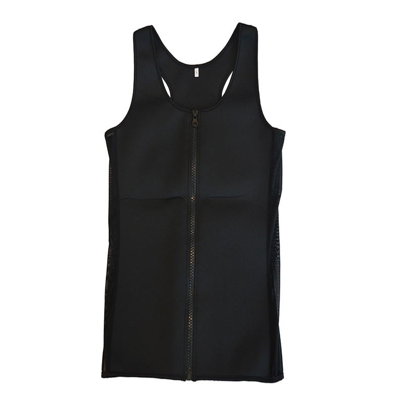 Factory Direct Men Fitness Waist Trainer Skin Friendly Zipper Neoprene Slimming Vest