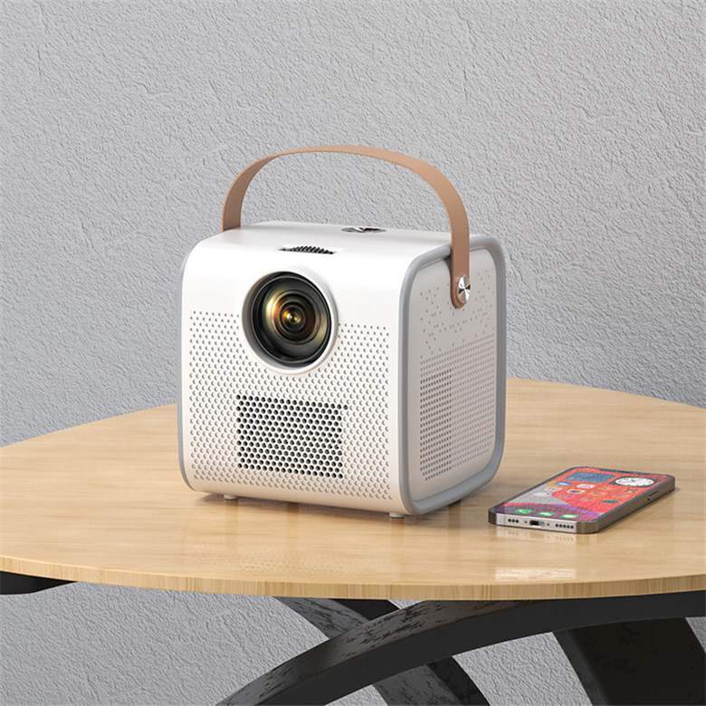 Mini multifunction portable support 4k HD video projector fashion home theater projector play games at home