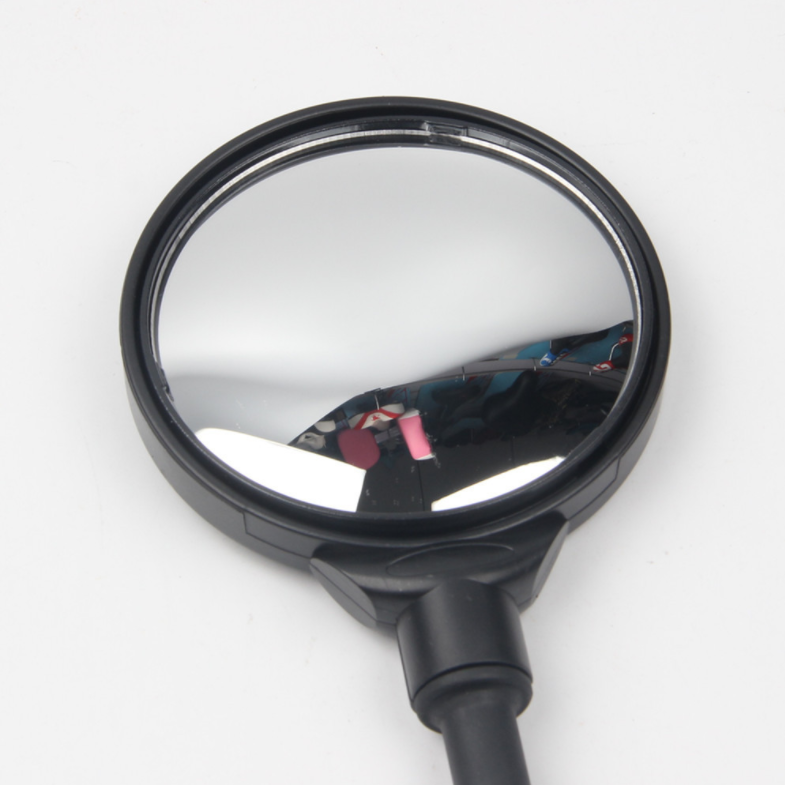 Wholesale Bicycle Accessories Minute Surface Mirror Electric Moto Moped Rearview Bike Mirror Cycling Adjustable HD Acrylic Black